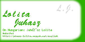 lolita juhasz business card